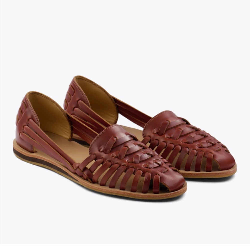 Nisolo Huaraches in Brandy